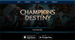 Desktop Screenshot of championsdestiny.com